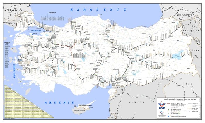 TCDD Devlet Demiryollar� Haritas�